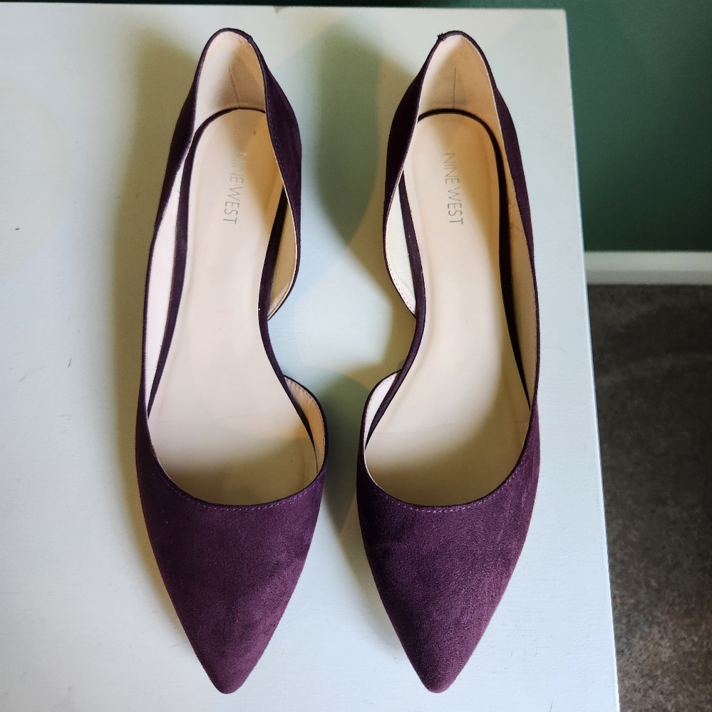 Nine West Saige d'Orsay Flats Burgundy 11